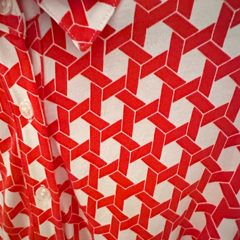 BODEN 12 Libby Geo Print jersey belted maxi shirt dress boho shabby chic - Picture 11 of 16